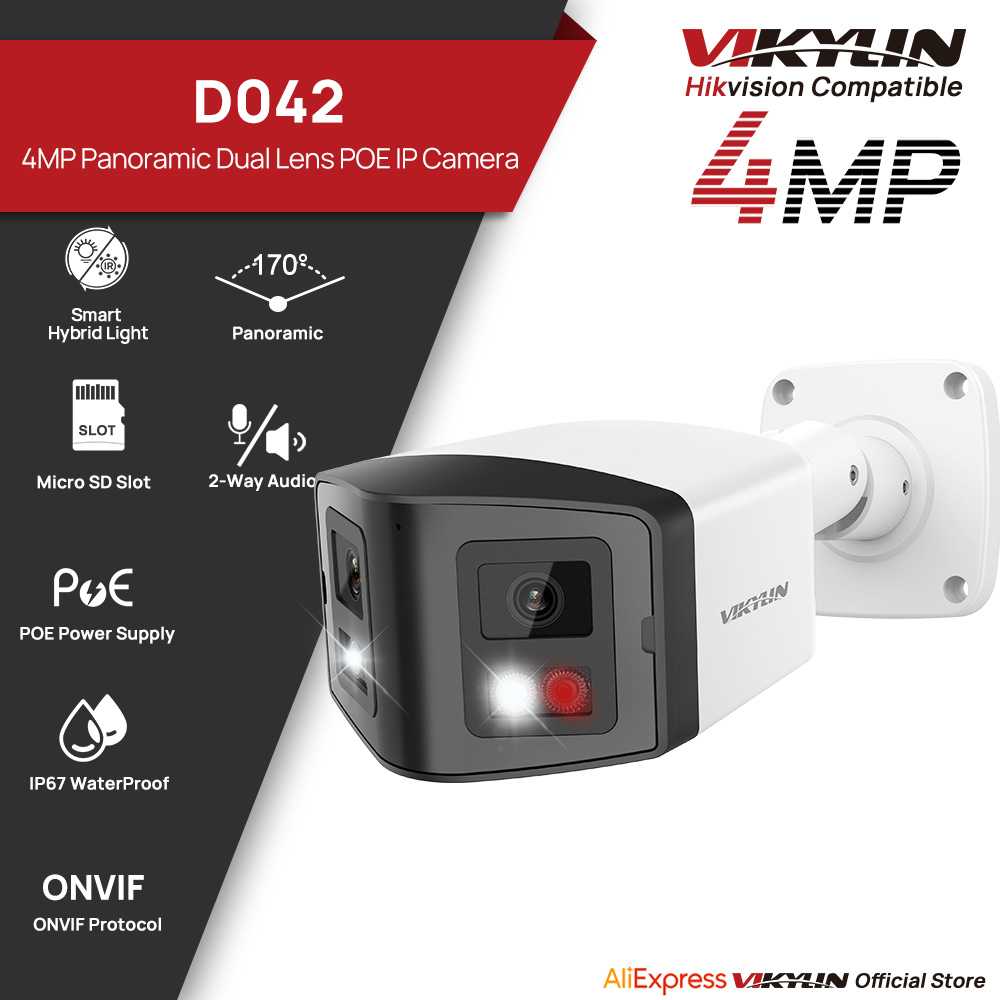 Smart Home Nas - VIKYLIN 170° Panoramic Security IP Camera