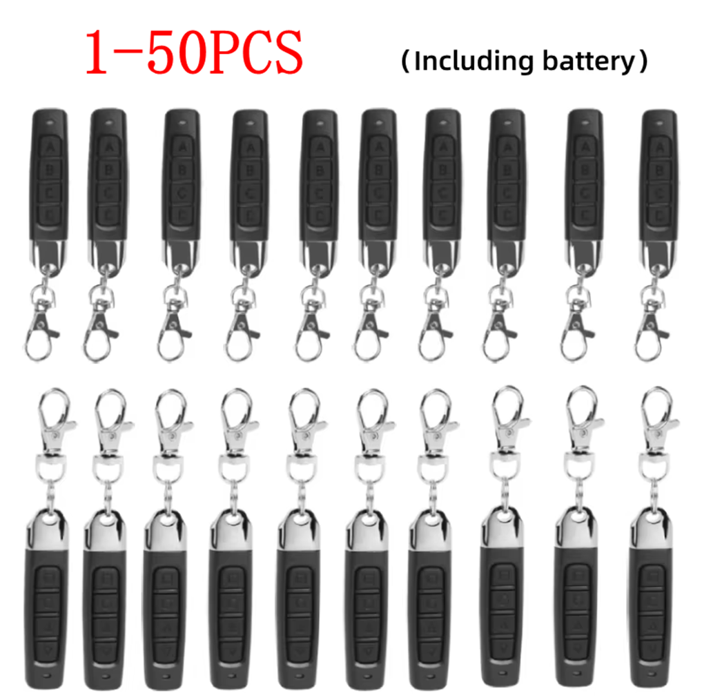 Smart Garage Door Opener - 1-50PCS 433mhz Remote Control Duplicator Universal