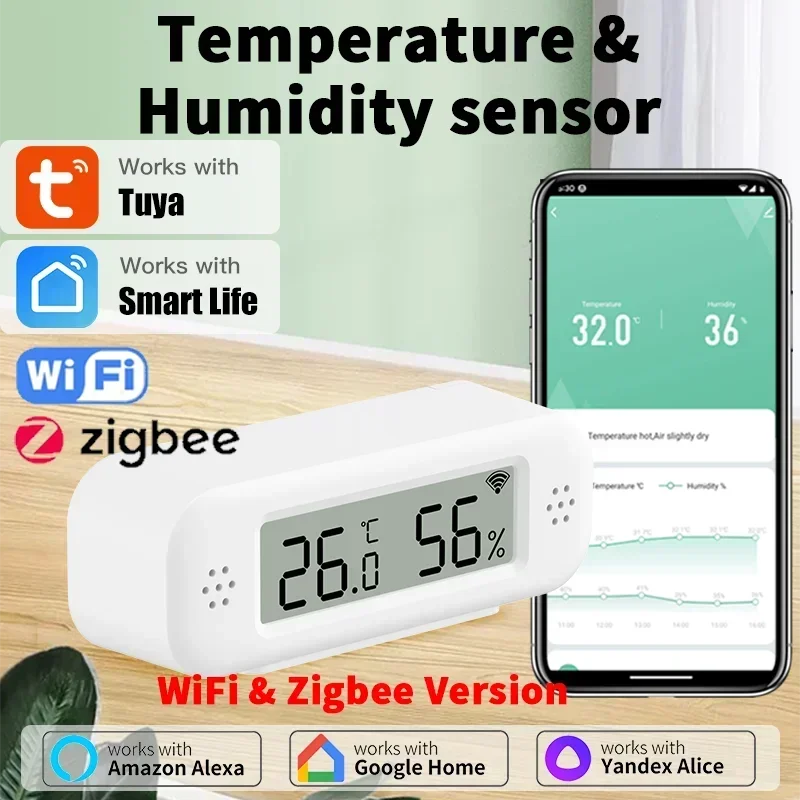 Smart Home Yandex - Tuya Zigbee WiFi Mini Temperature Humidity