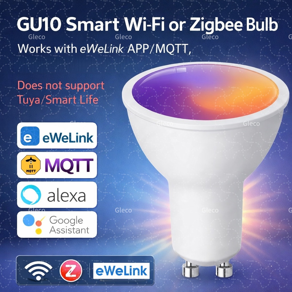 Smart Home Features - Ewelink GU10 Zigbee LED Bulbs Wifi