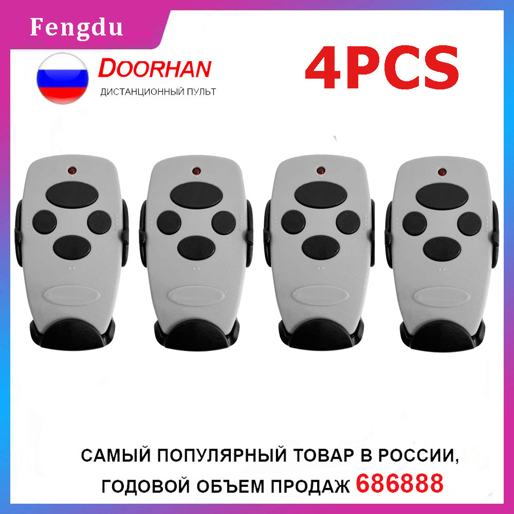 Smart Garage Door Opener - Universal Garage Door Command 4PCS 433mhz