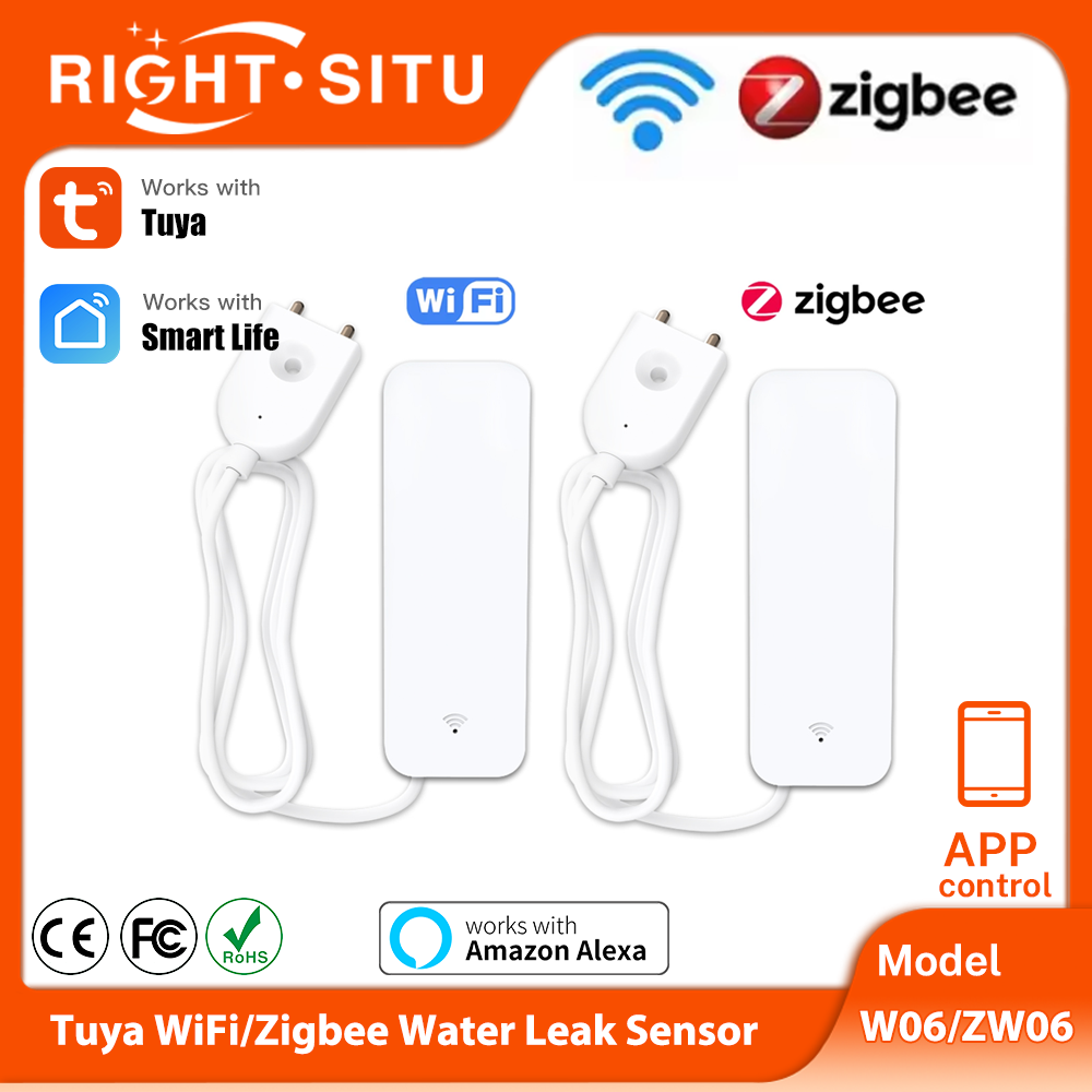 Smart Home Features - Tuya WiFi Zigbee Water Sensor Smart