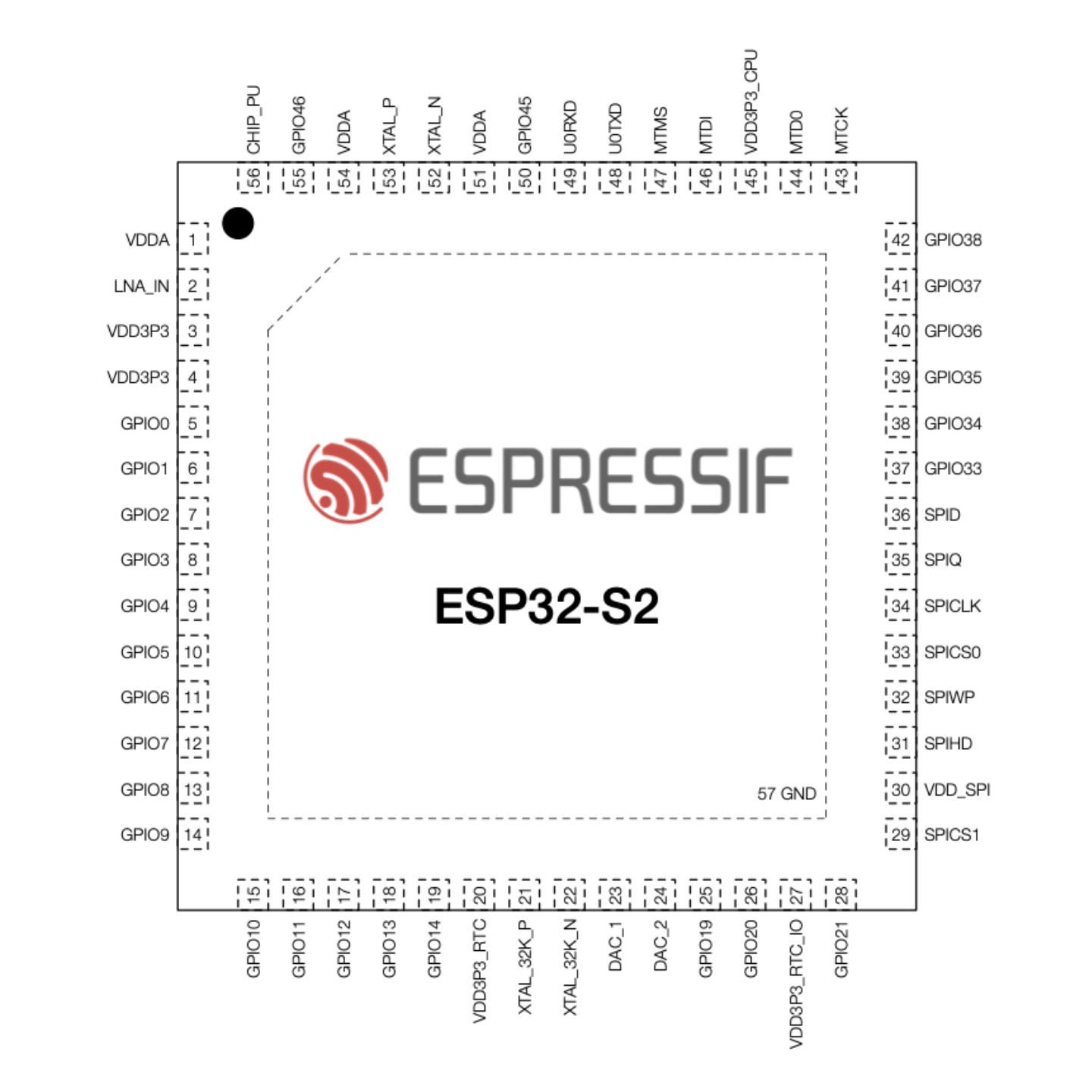 Smart Home Nas - Esp32-S2 Espressif Qfn-567 Wifi Module 802.11B/G/N