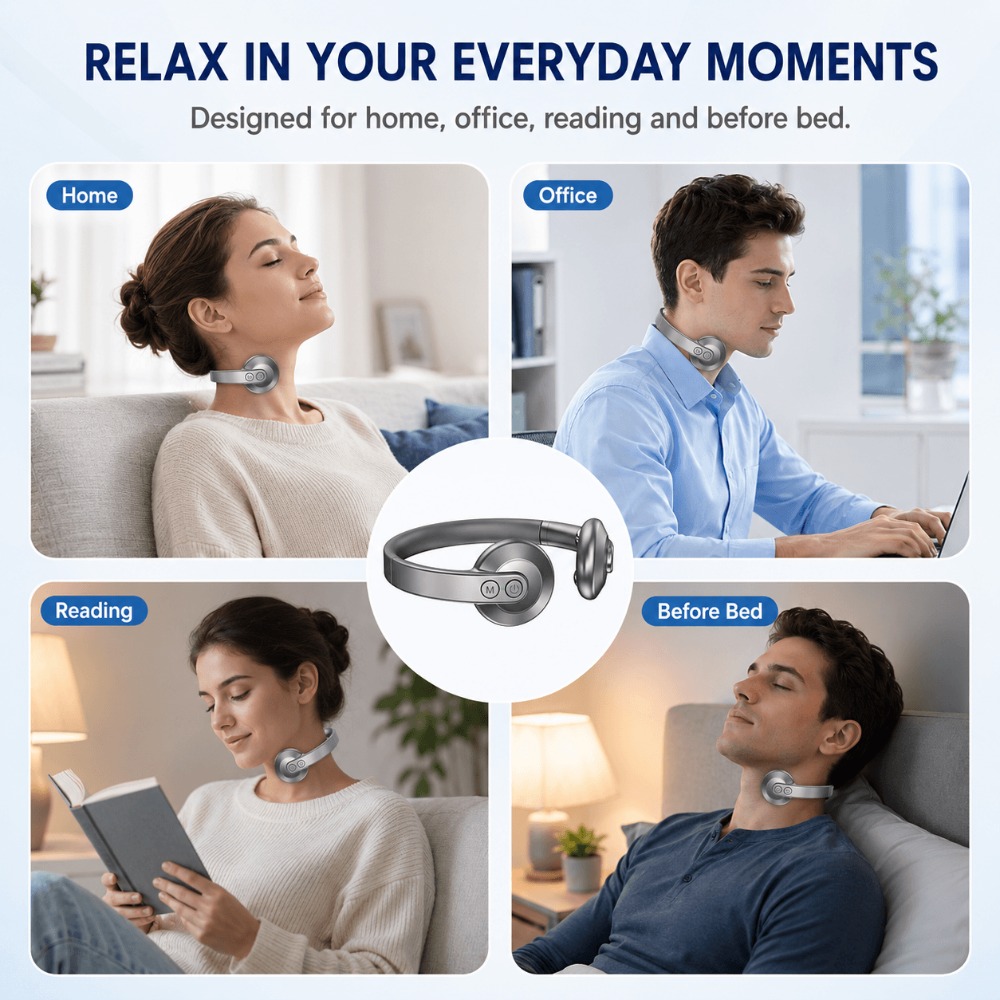 Smart Sleep Aid Neck Massager, - Smart Home Features recension och pris