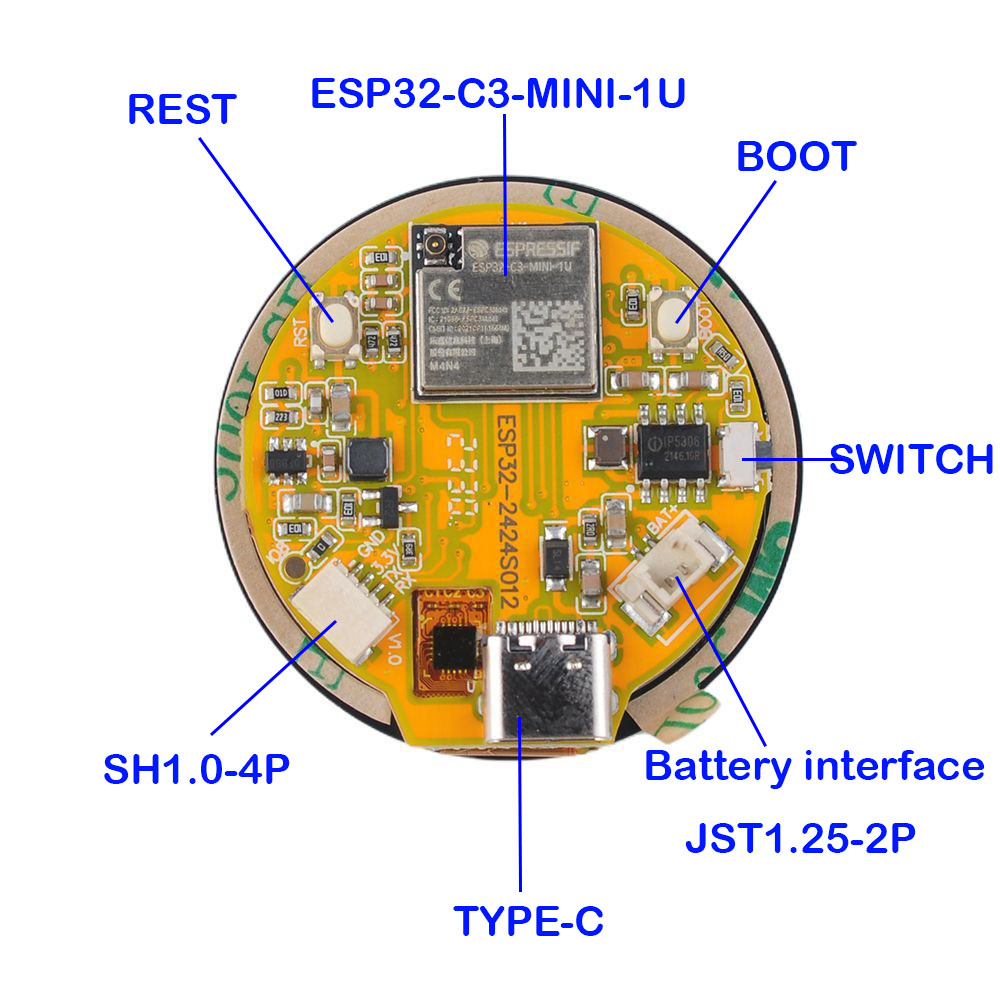 ESP32 Display 1.28 inch ESP32- - Smart Home Features recension och pris