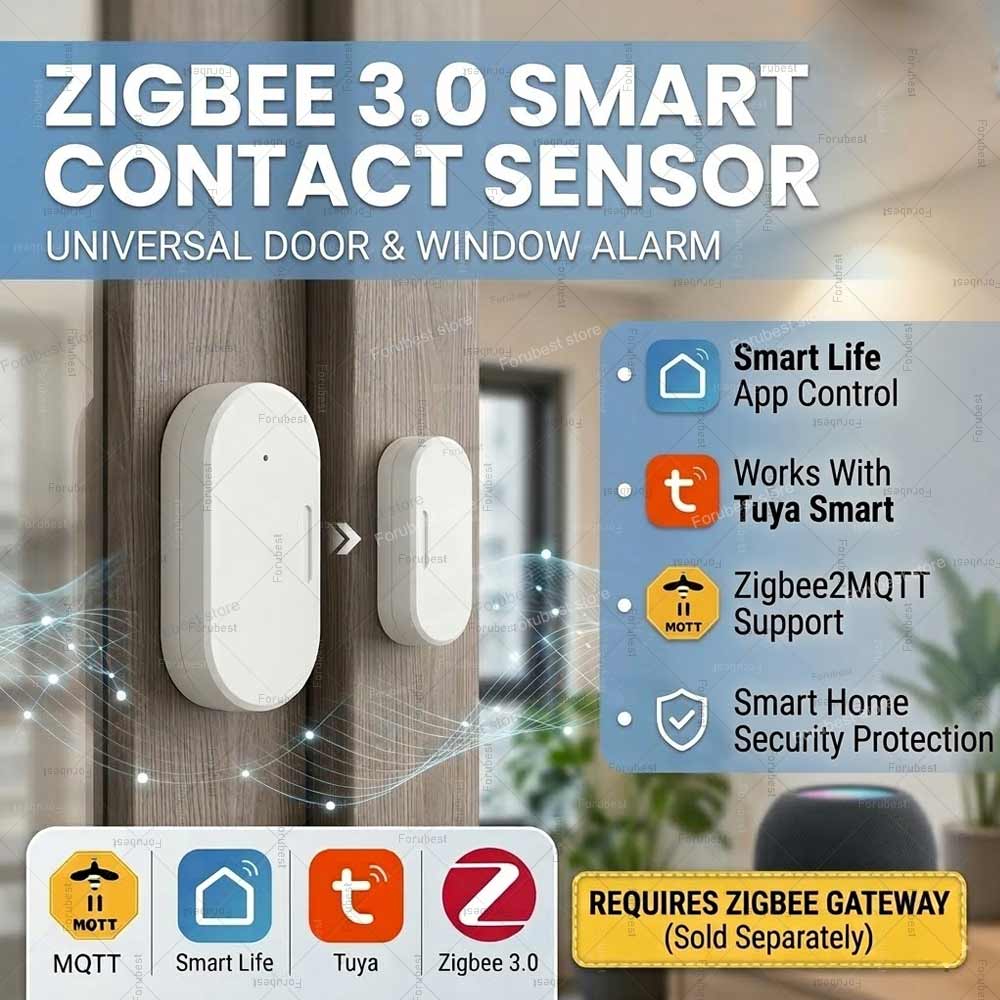 Tuya Zigbee Door Window Sensor - Smart Home Mqtt recension och pris