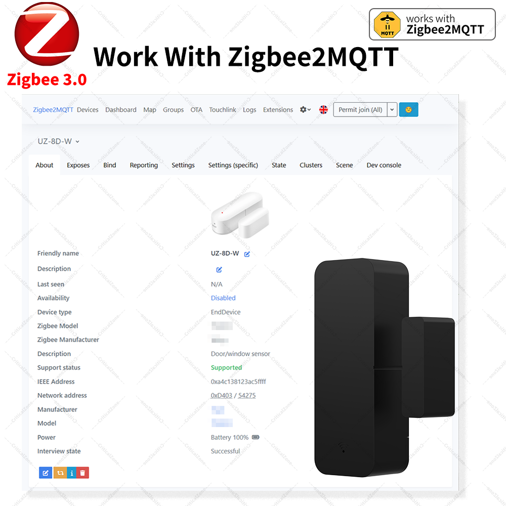 Zigbee 3.0 Door Window Sensor  - Smart Home Yandex recension och pris