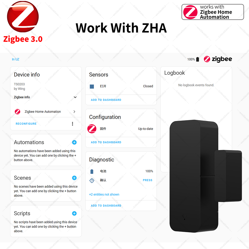 Zigbee 3.0 Door Window Sensor  - Smart Home Yandex recension och pris