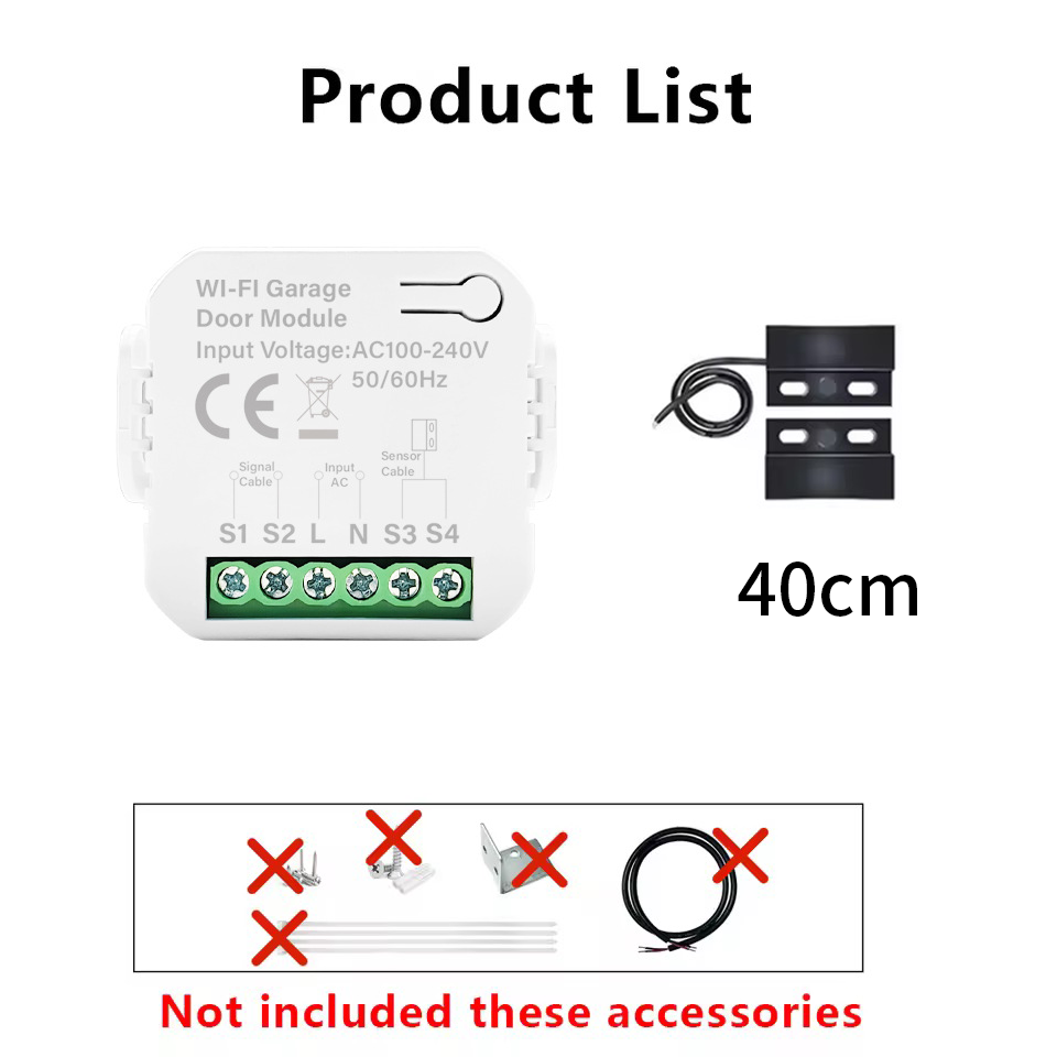 Smart Tuya WiFi Garage Door Sw - Smart Garage Door Opener recension och pris
