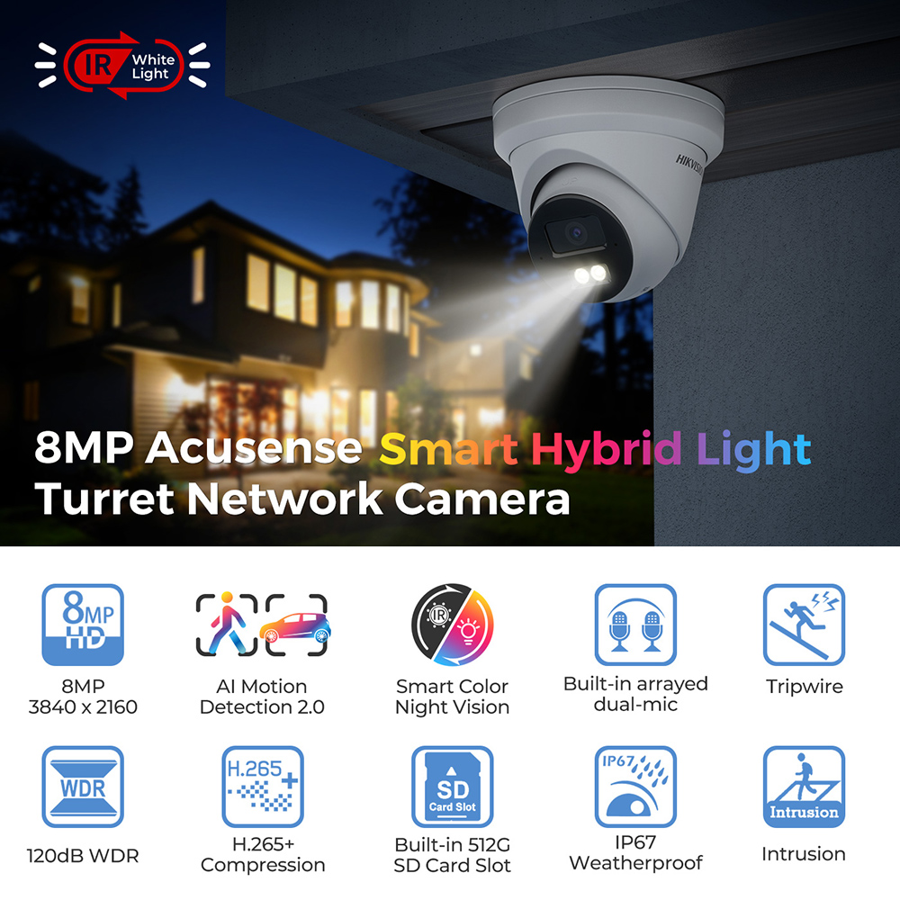 Hikvision 4K Smart Hybrid Ligh - Smart Home Nas recension och pris