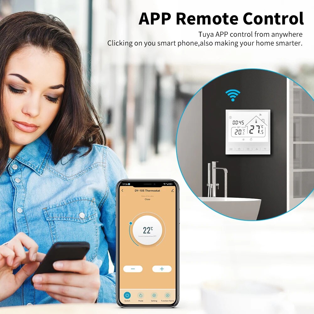 Tuya Smart WiFi Thermostat Wat - Smart Home Yandex recension och pris