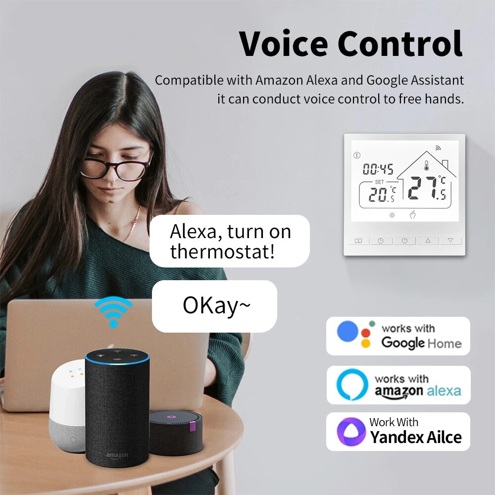 Tuya Smart WiFi Thermostat Wat - Smart Home Yandex recension och pris