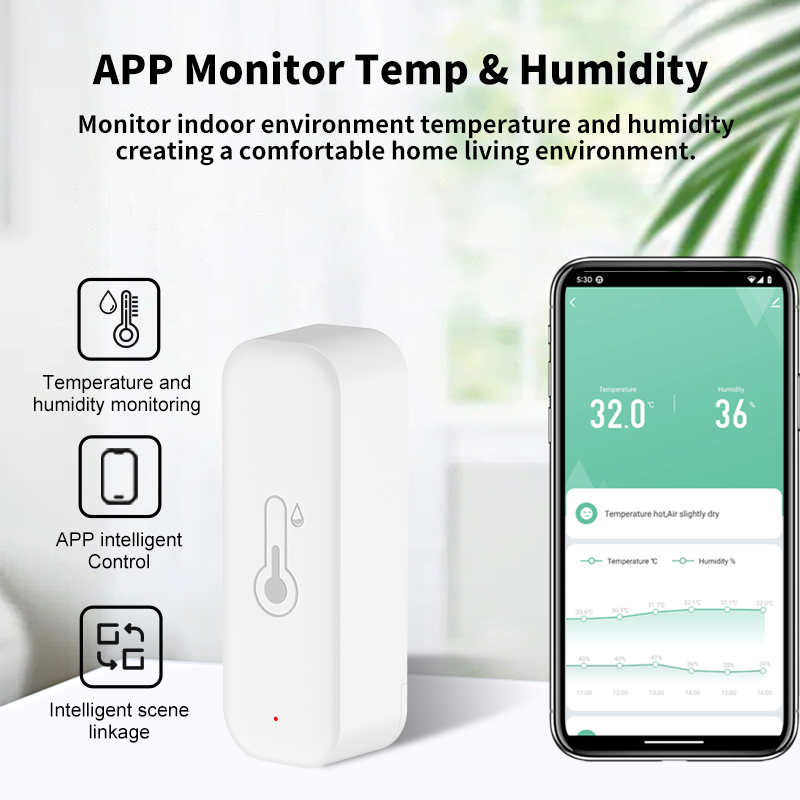 1~4pcs Tuya WiFi Temperature H - Smart Home Yandex recension och pris