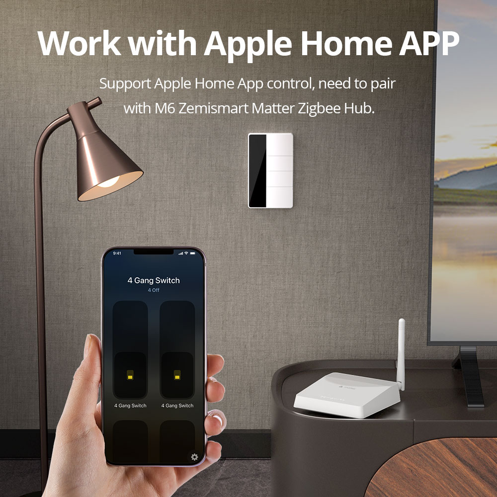 1234 Gang US Type Zigbee Push  - Smart Home Hub recension och pris