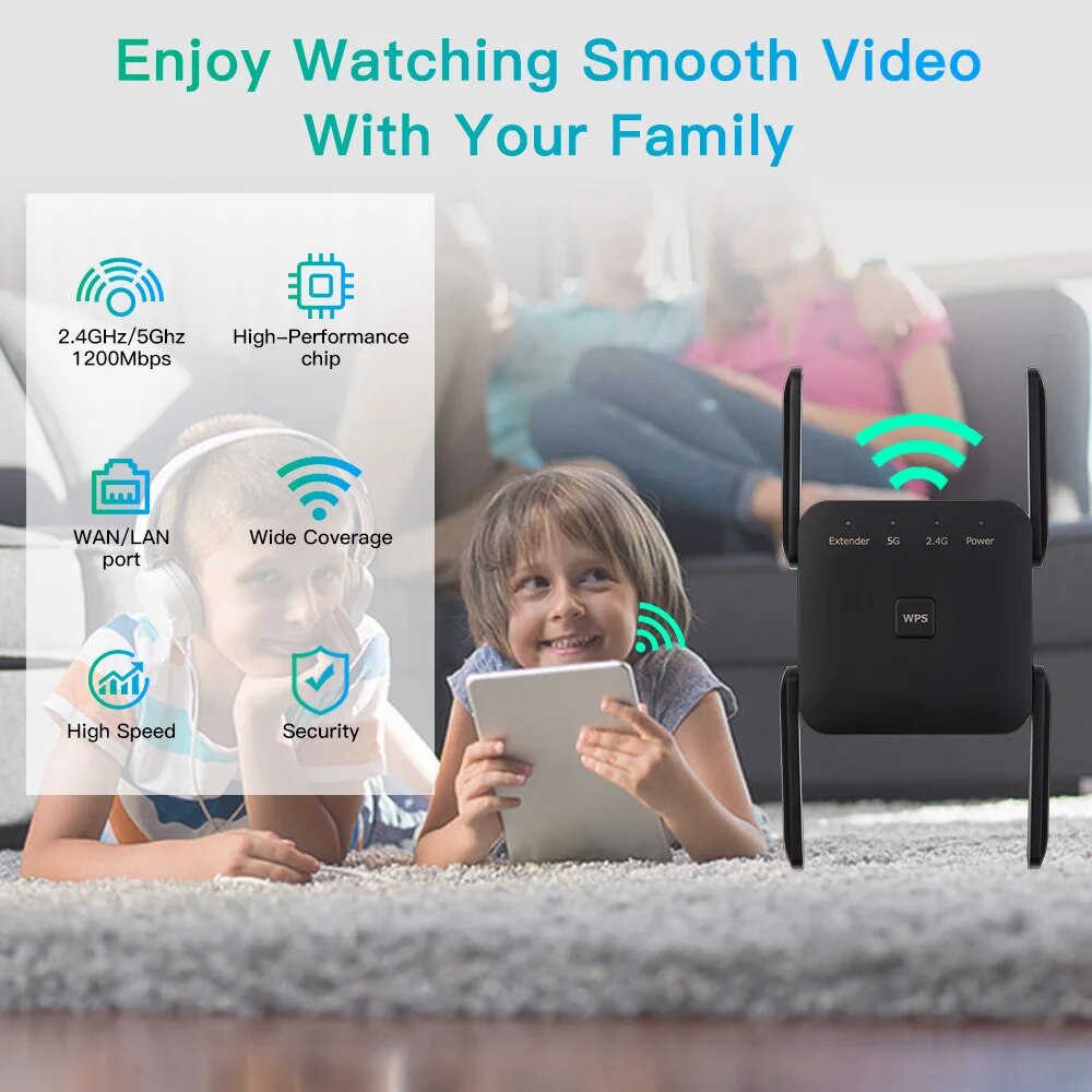 WiFi Repeater 1200Mbps 2.4GHz/ - Wifi Smart Plug recension och pris
