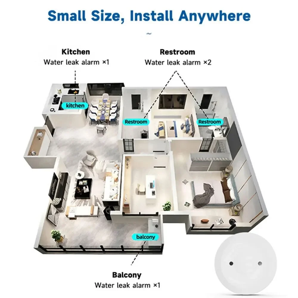 Zigbee Water Leak Sensor for T - Smart Home Features recension och pris