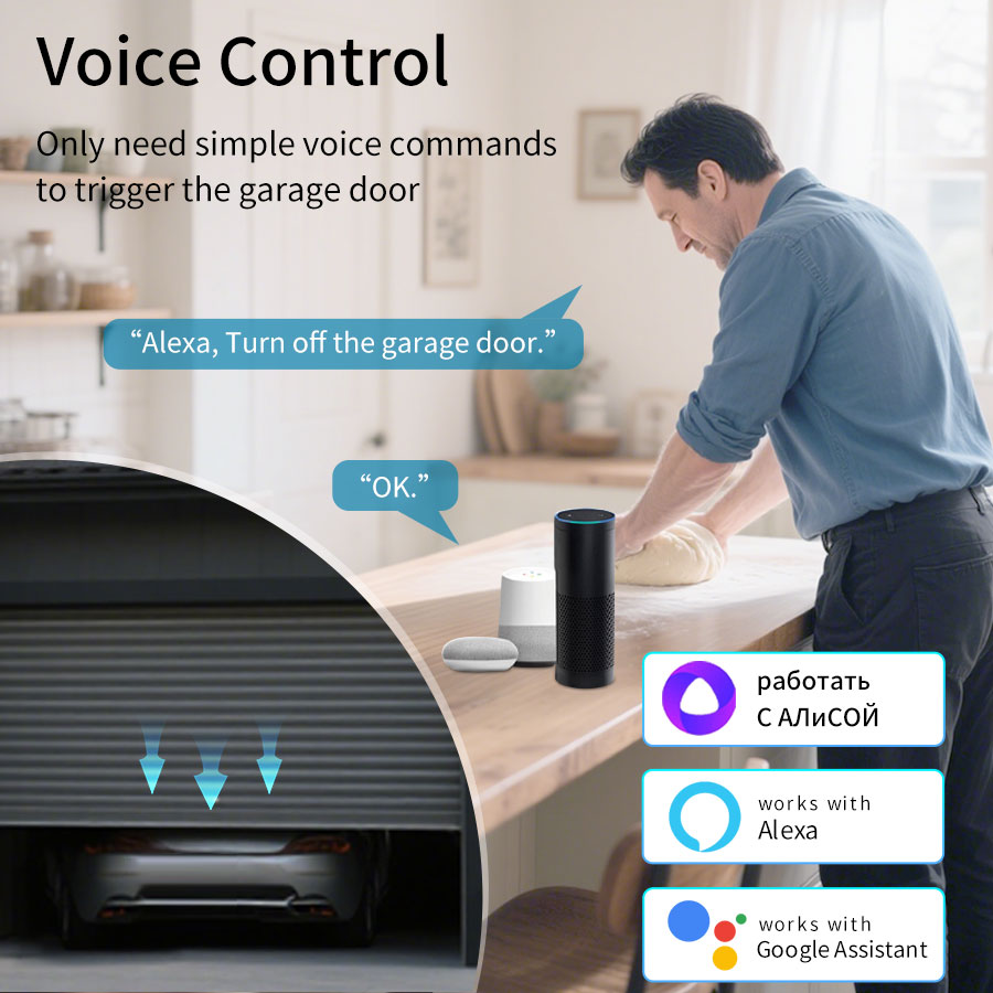 Tuya Smart WiFi or Zigbee Gara - Smart Garage Door Opener recension och pris
