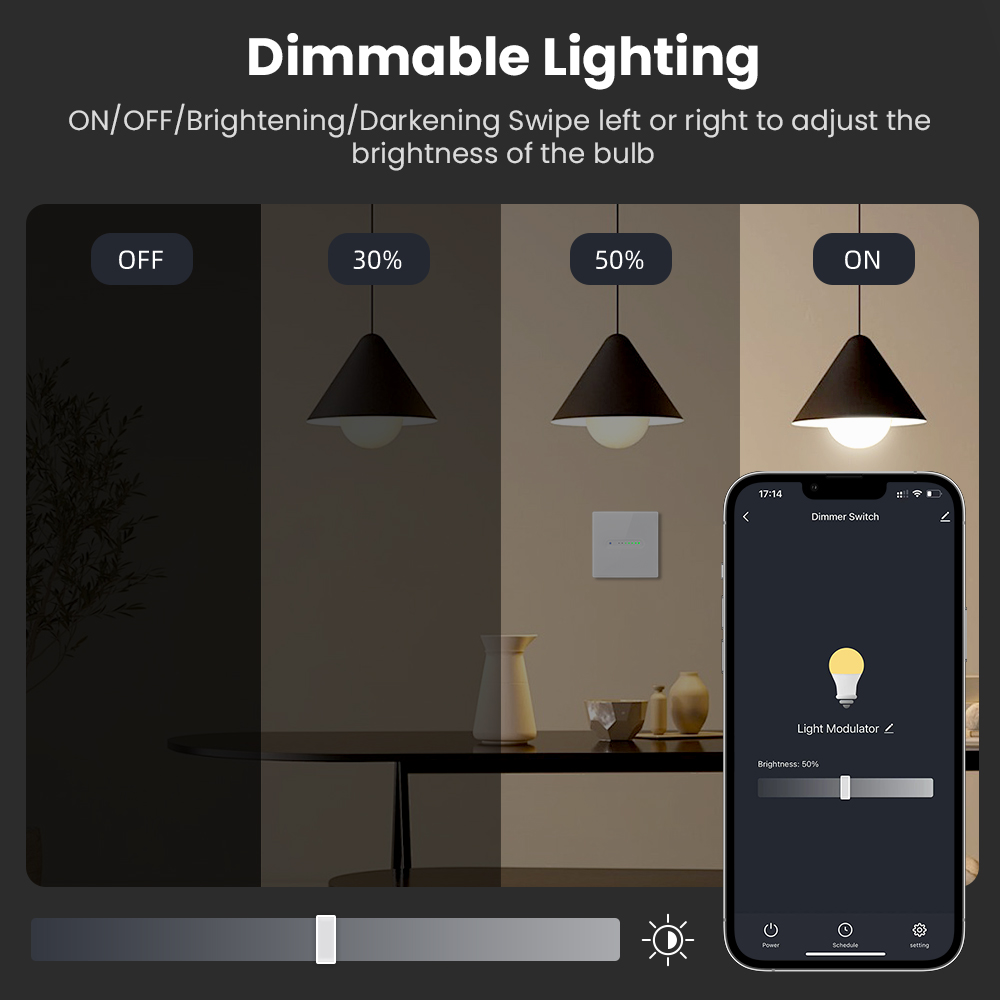 AVATTO WiFi 1/2 Gang Smart Dim - Smart Home Features recension och pris