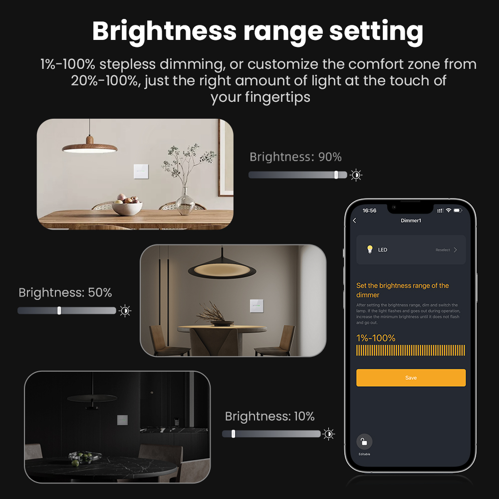 AVATTO WiFi 1/2 Gang Smart Dim - Smart Home Features recension och pris