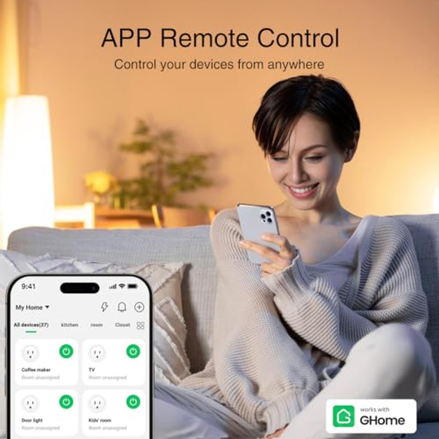 Plug, WiFi Smart Plugs Work wi - Smart Home Hub recension och pris