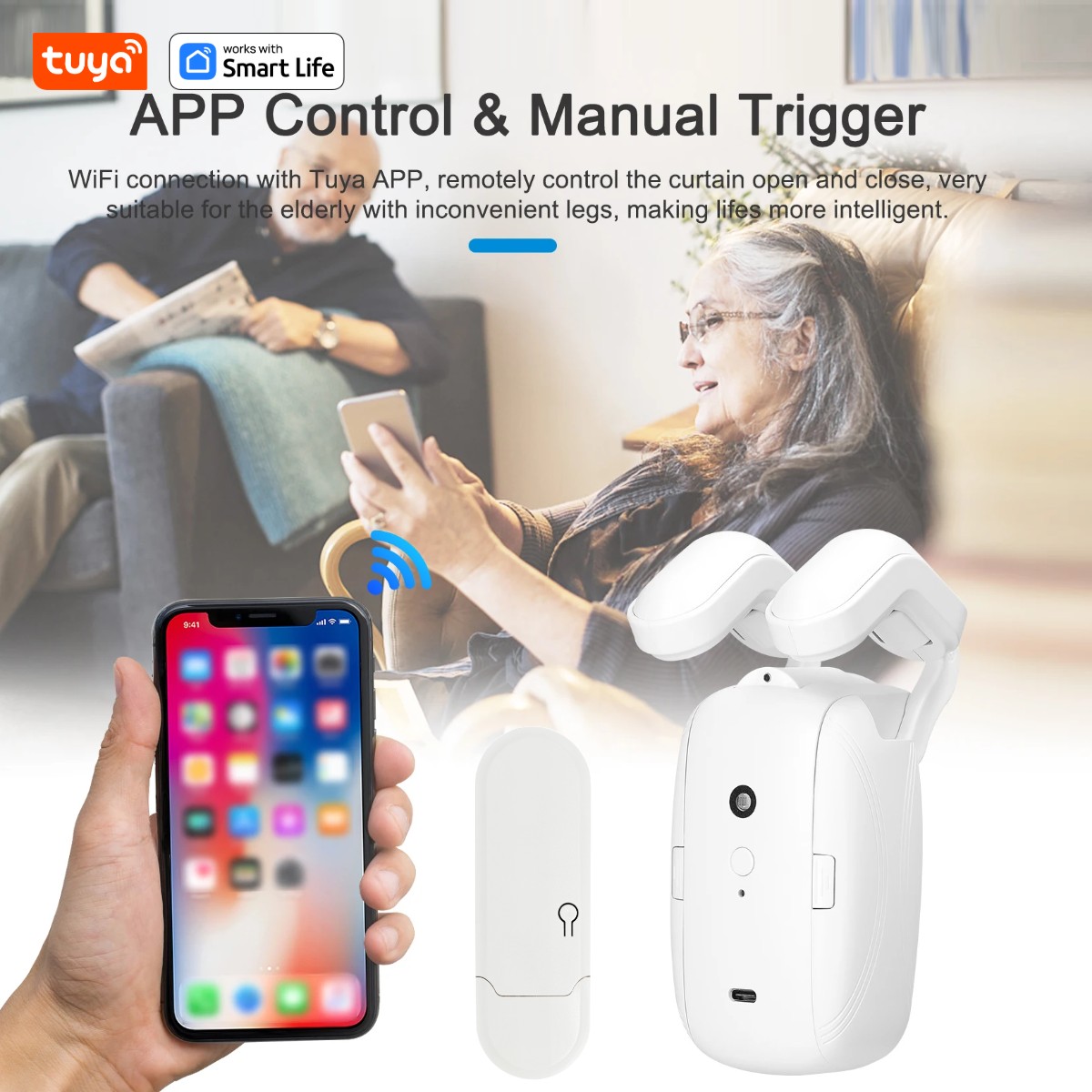 1/2PCS Tuya Smart WiFi Curtain - Smart Home Hub recension och pris