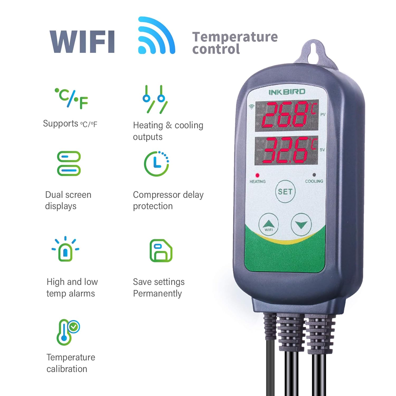 INKBIRD ITC-308-WiFi Digital T - Wifi Smart Plug recension och pris