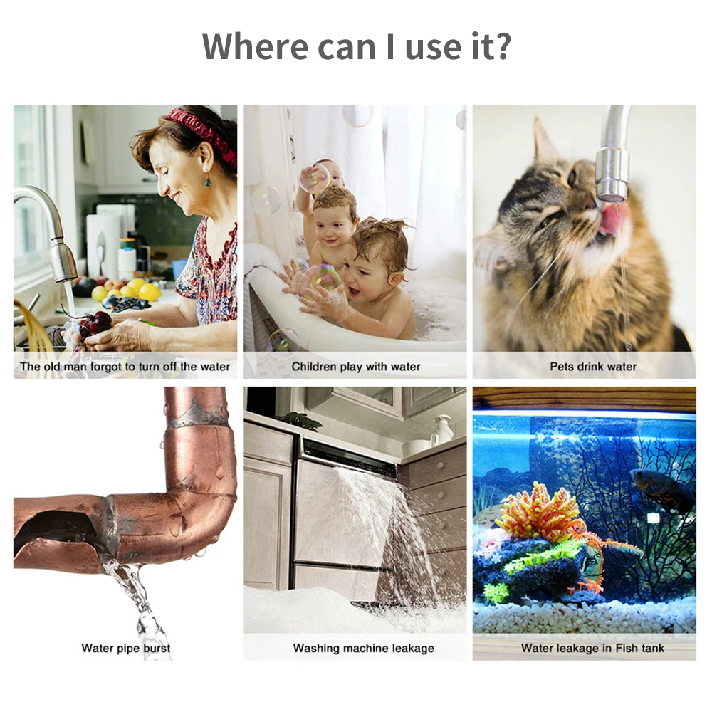 Tuya WiFi Zigbee Water Sensor  - Smart Home Features recension och pris