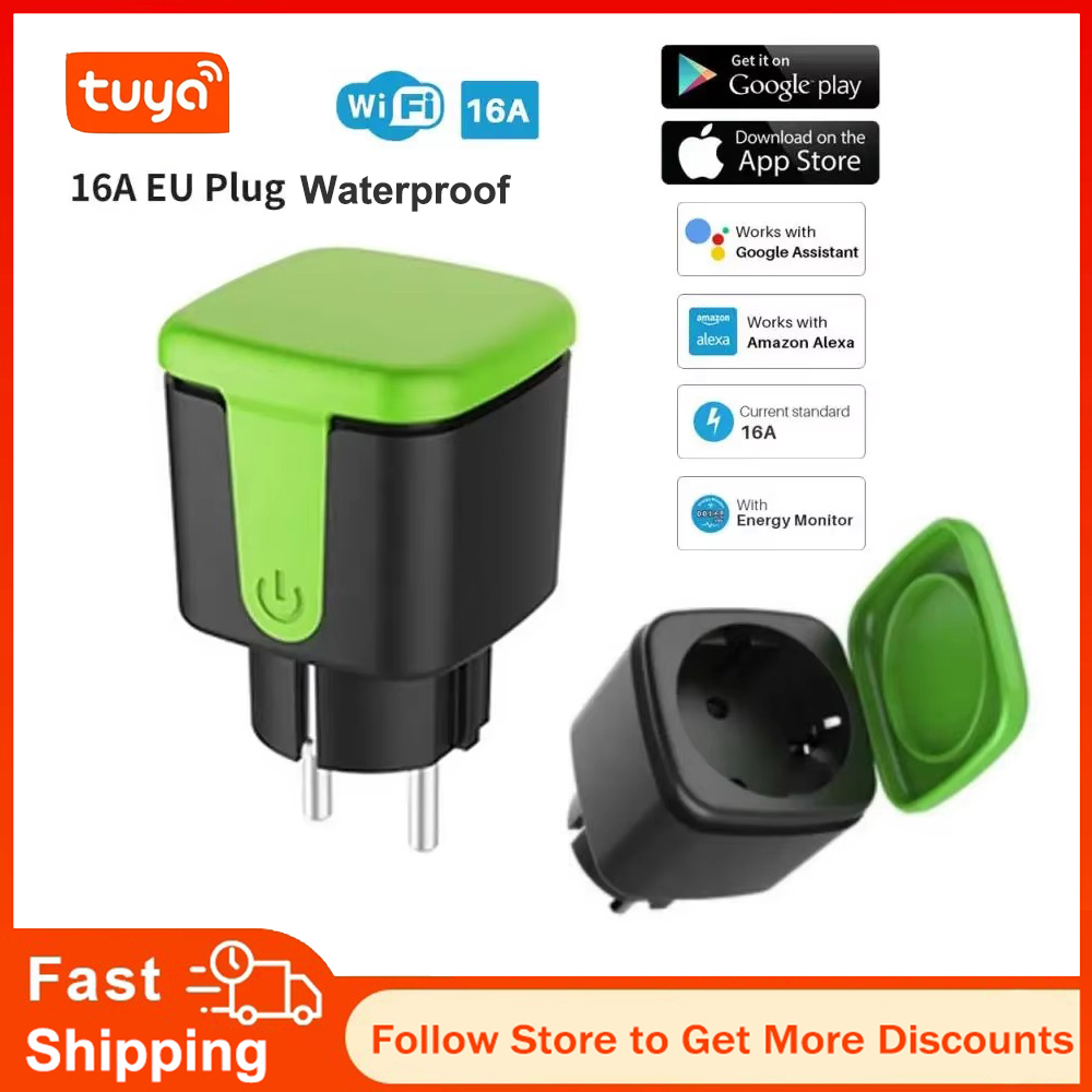 Tuya EU 16A WiFi Smart Waterpr - Wifi Smart Plug recension och pris