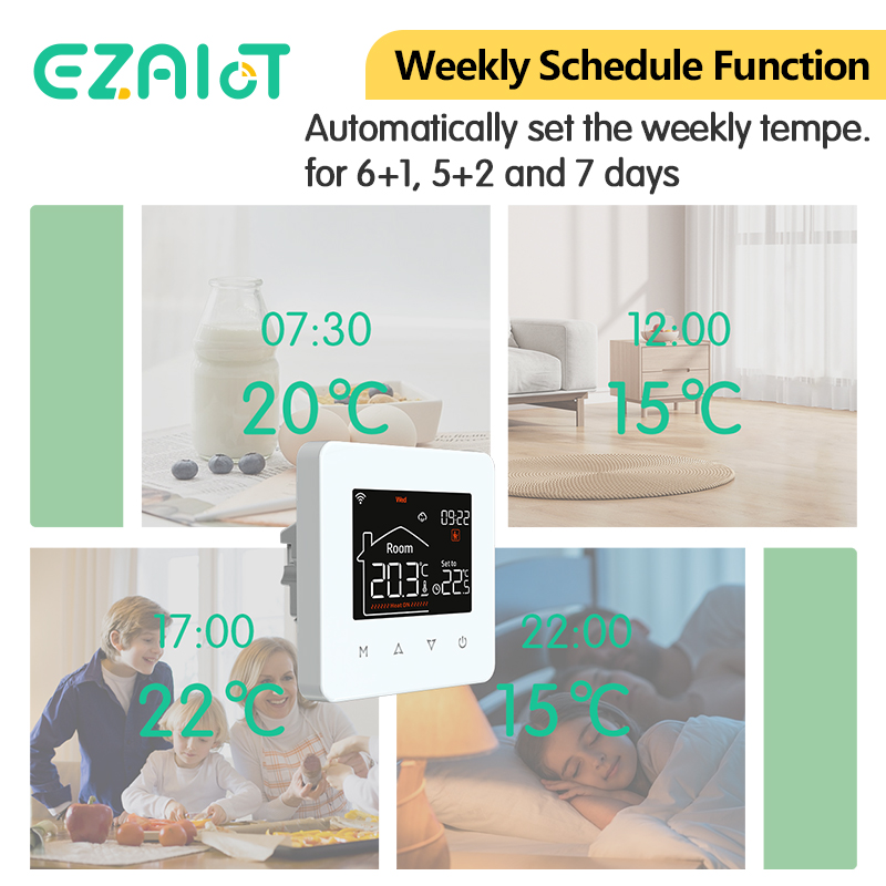 Smart WiFi Thermostat for Elec - Smart Home Yandex recension och pris