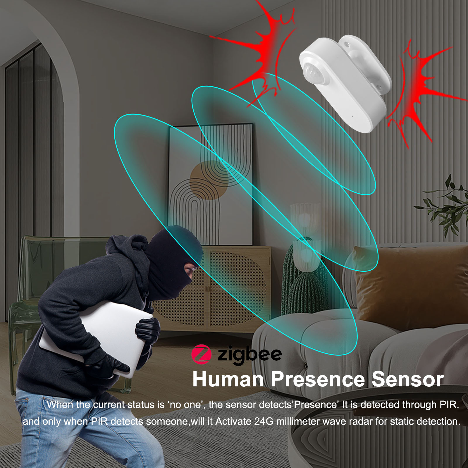 Tuya Human Presence Sensor Sma - Smart Home Features recension och pris