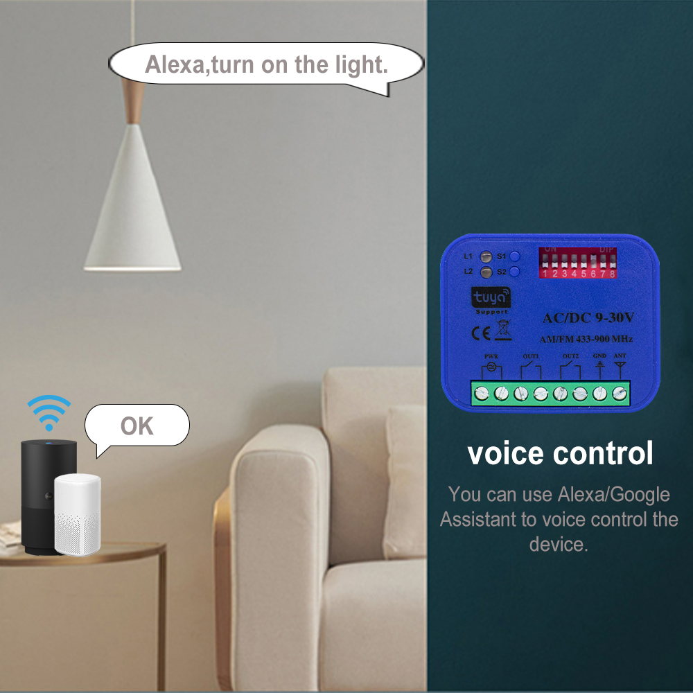2CH 433-868MHz WiFi Garage Doo - Smart Garage Door Opener recension och pris