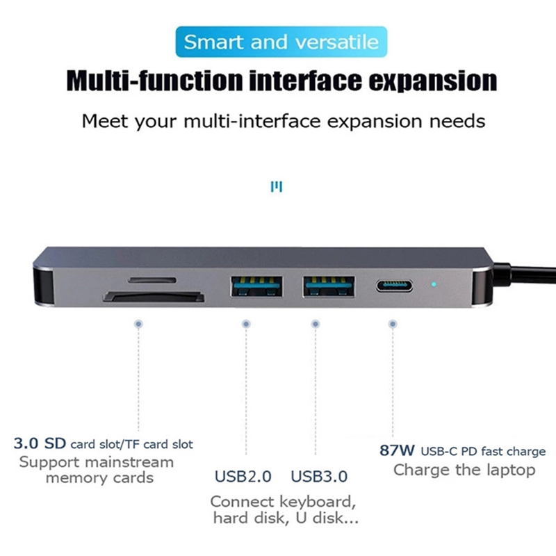6 In 1 PD Type C Docking Stati - Smart Home Hub recension och pris