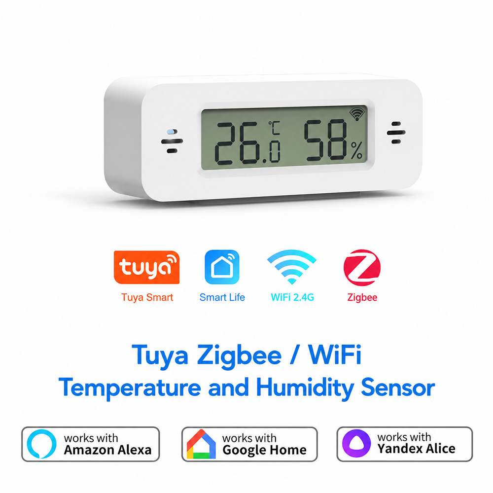 Tuya Zigbee WiFi Mini Temp & H - Smart Home Yandex recension och pris
