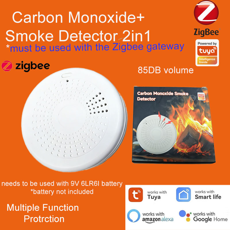 2-in-1 Zigbee Smoke CO Detecto - Smart Home Mqtt recension och pris